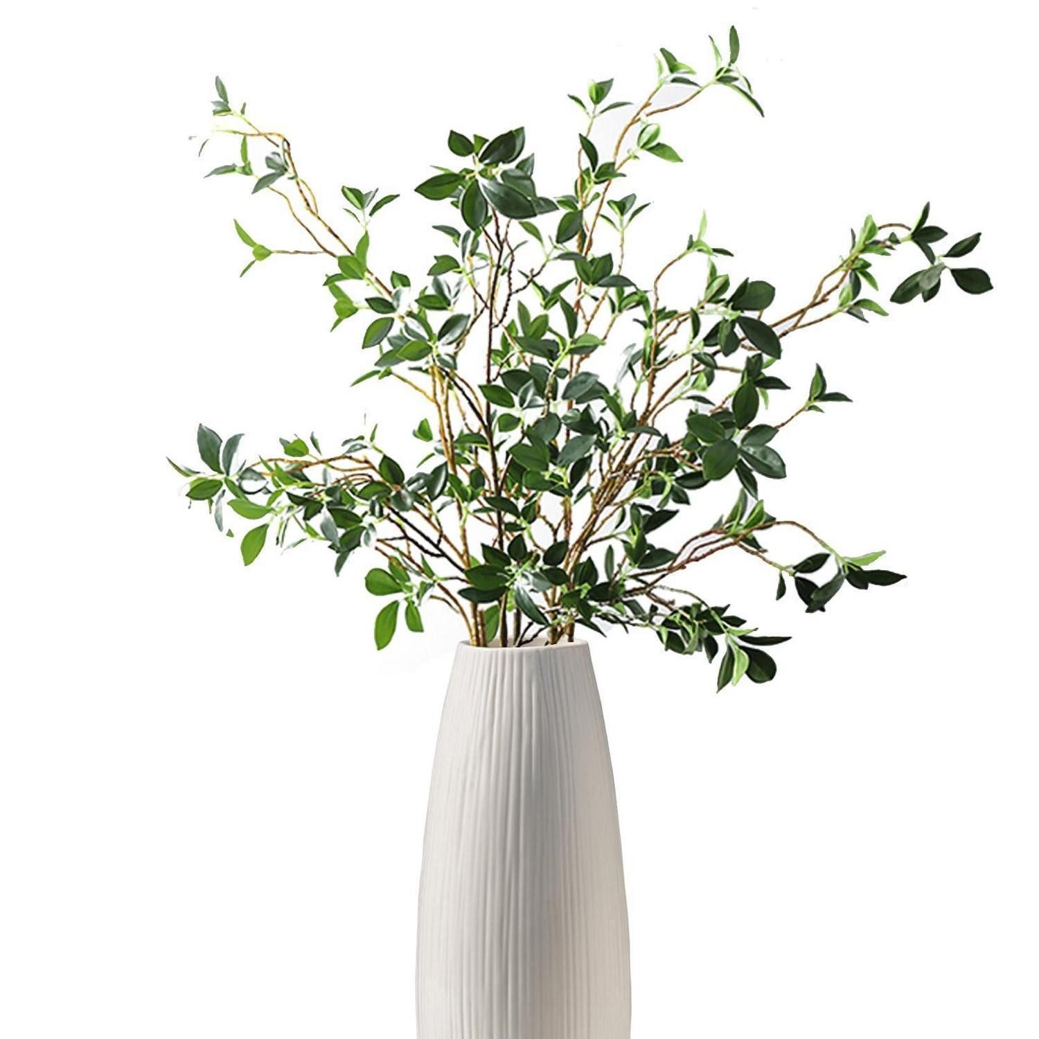 Kunstzweig 28 Zoll künstliche Eukalyptus Zweige grün (3 Stück), LuxusKollektion, Höhe 72 cm