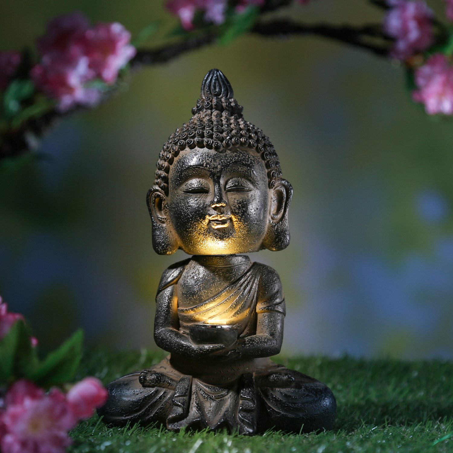 MARELIDA LED Solarleuchte LED Solar Buddha günstig online kaufen