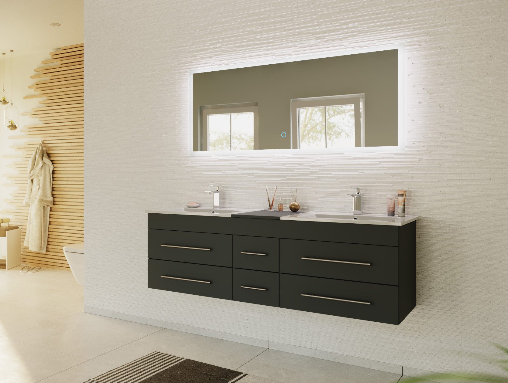 Magnolia Home Badmöbel-Set Badmöbelset Roma XL günstig online kaufen