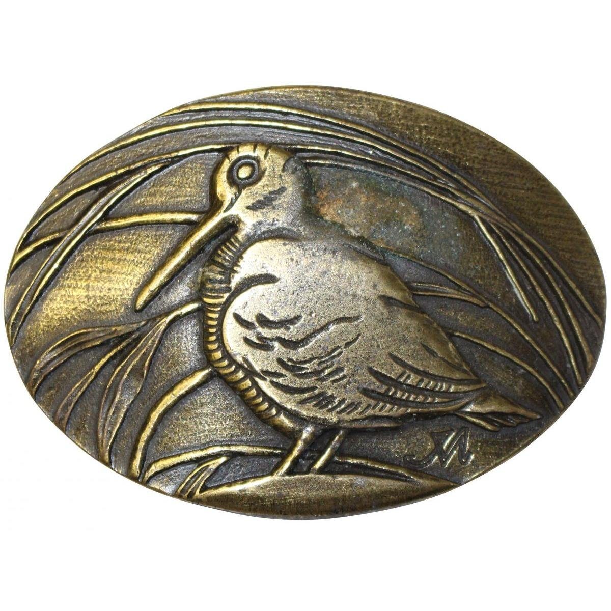 Gürtelschnalle Schnepfe 4,0 cm - Buckle Gürtelschließe 40mm - für Jagd-Outfit - Gürte