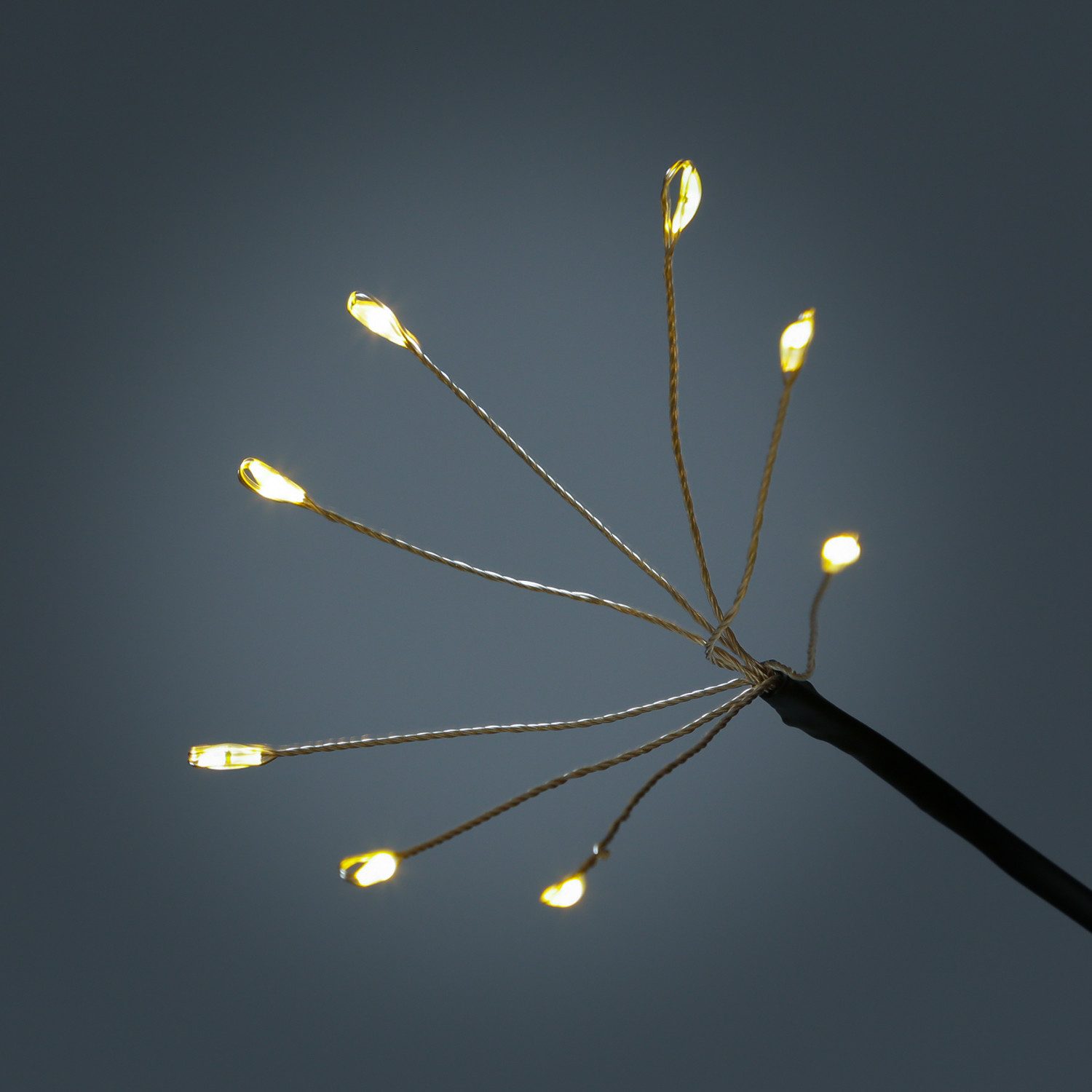 MARELIDA LED Gartenleuchte LED Gartenstecker Feuerwerk Firework Fernb.Leuchtstäbe 8er Set schwarz, LED Classic, warmweiß (2100K bis 3000K)