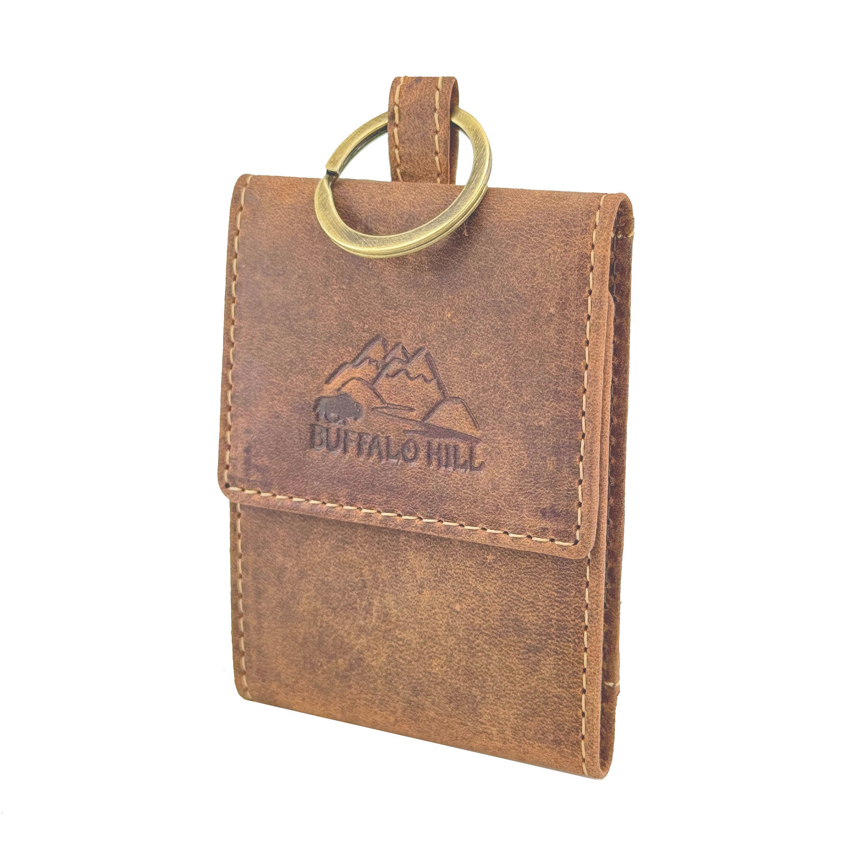 Buffalo Hill Mini Geldbörse Büffelleder Portemonnaie >6 günstig online kaufen