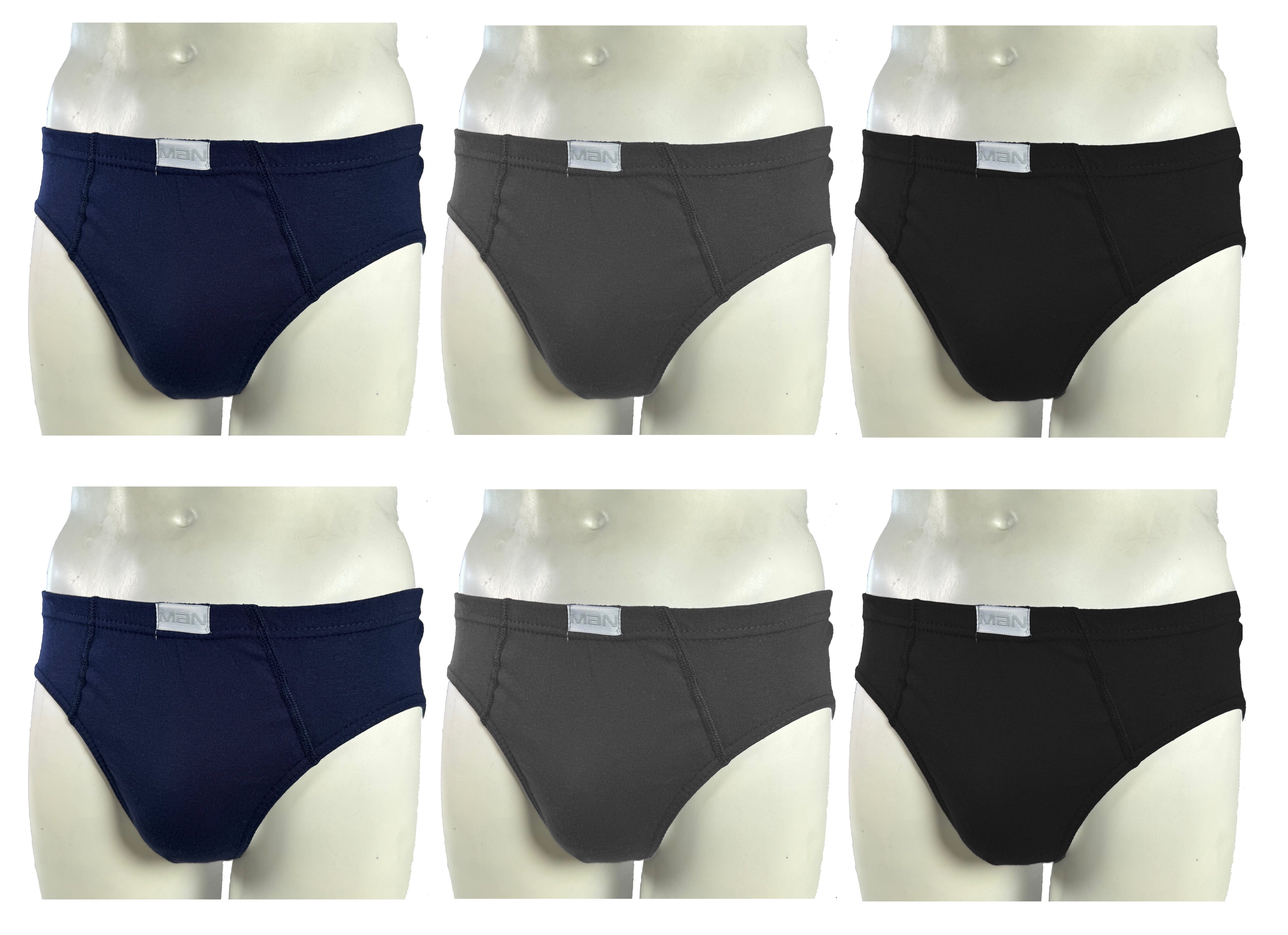 Cocain underwear Slip Herren Sportslips Farbteiler klassisch (Spar-Set, 6-St) Logo - produziert in Europa