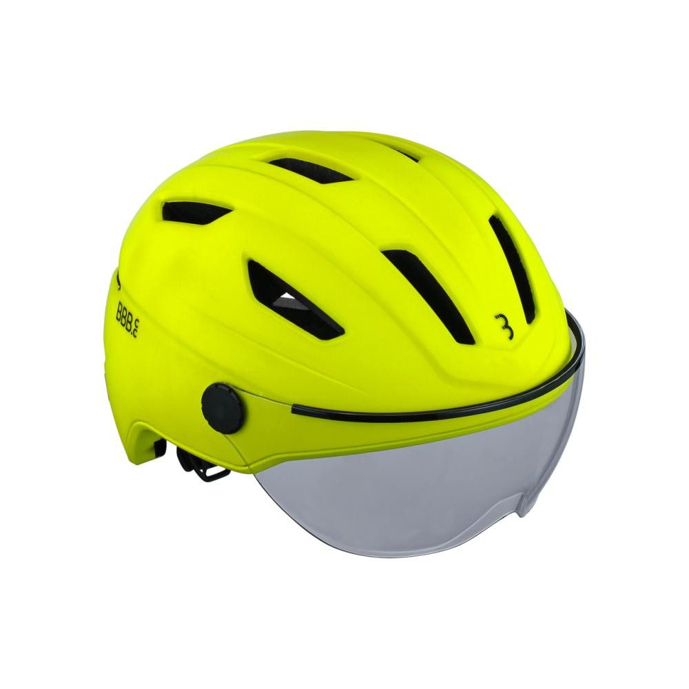 Fahrradhelm BBB Helm Move faceshield transparent L (55-61cm) neon gelb