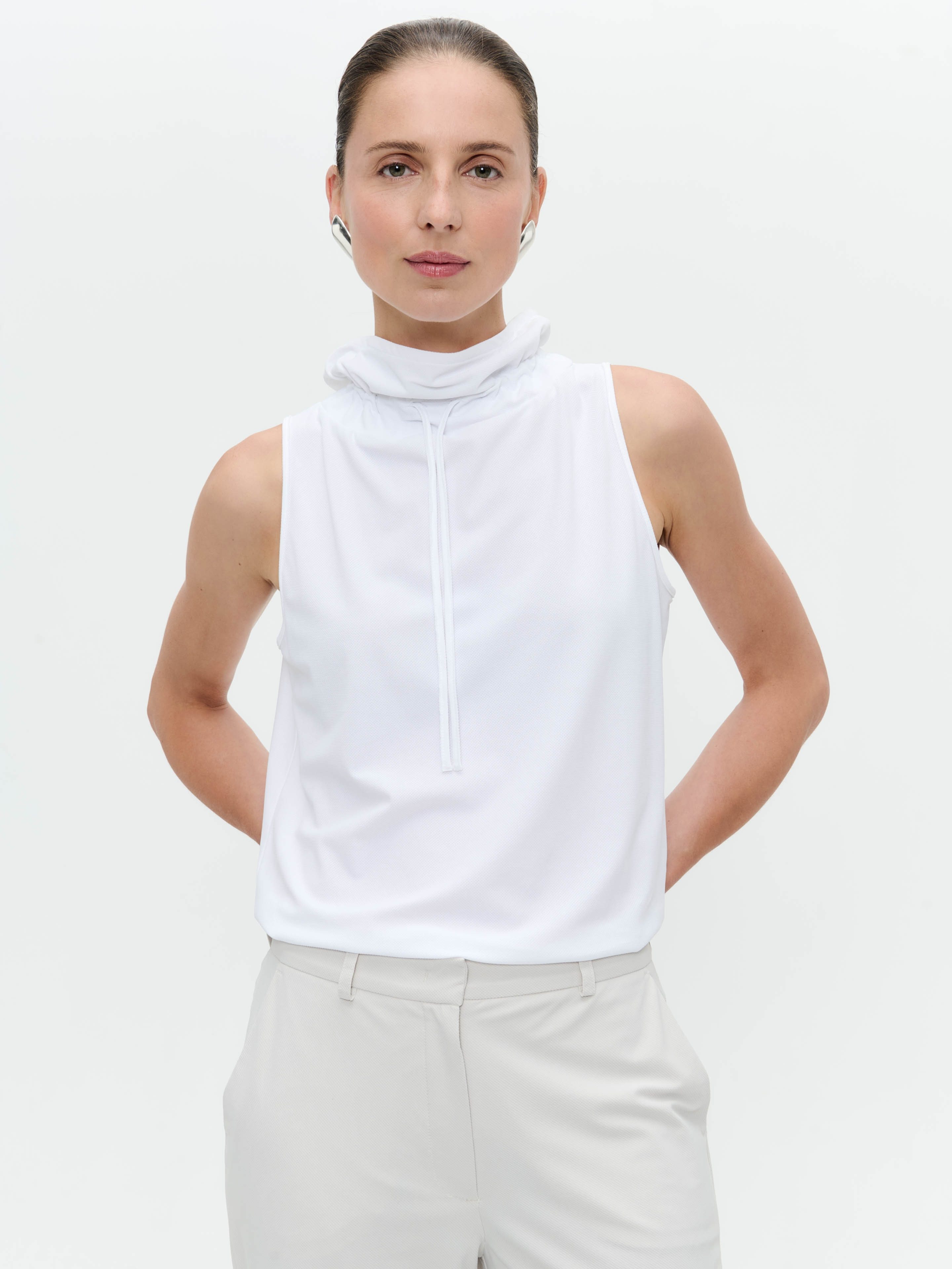 JANE LUSHKA T-Shirt Malvo structure technical jersey top