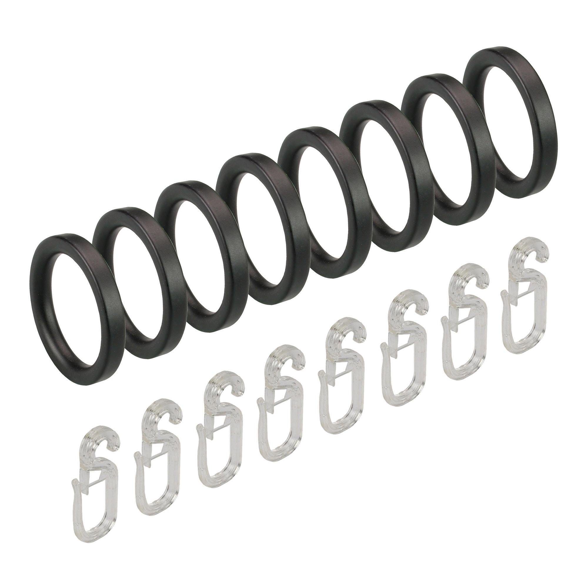 Liedeco Gardinenring, Gardinenstangen, (Set, 8-St., mit günstig online kaufen