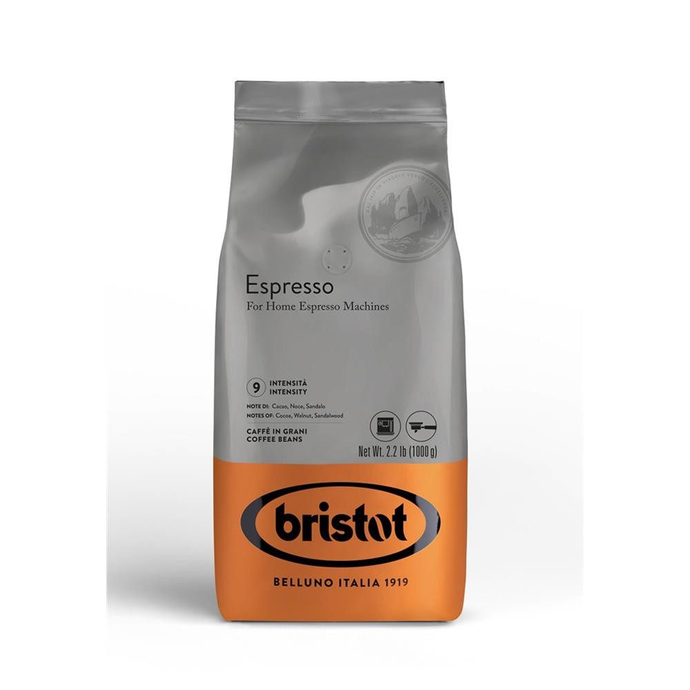 bristot Kaffee Espresso 1kg ganze Bohnen Kaffeebohnen, 1 x 1000 g