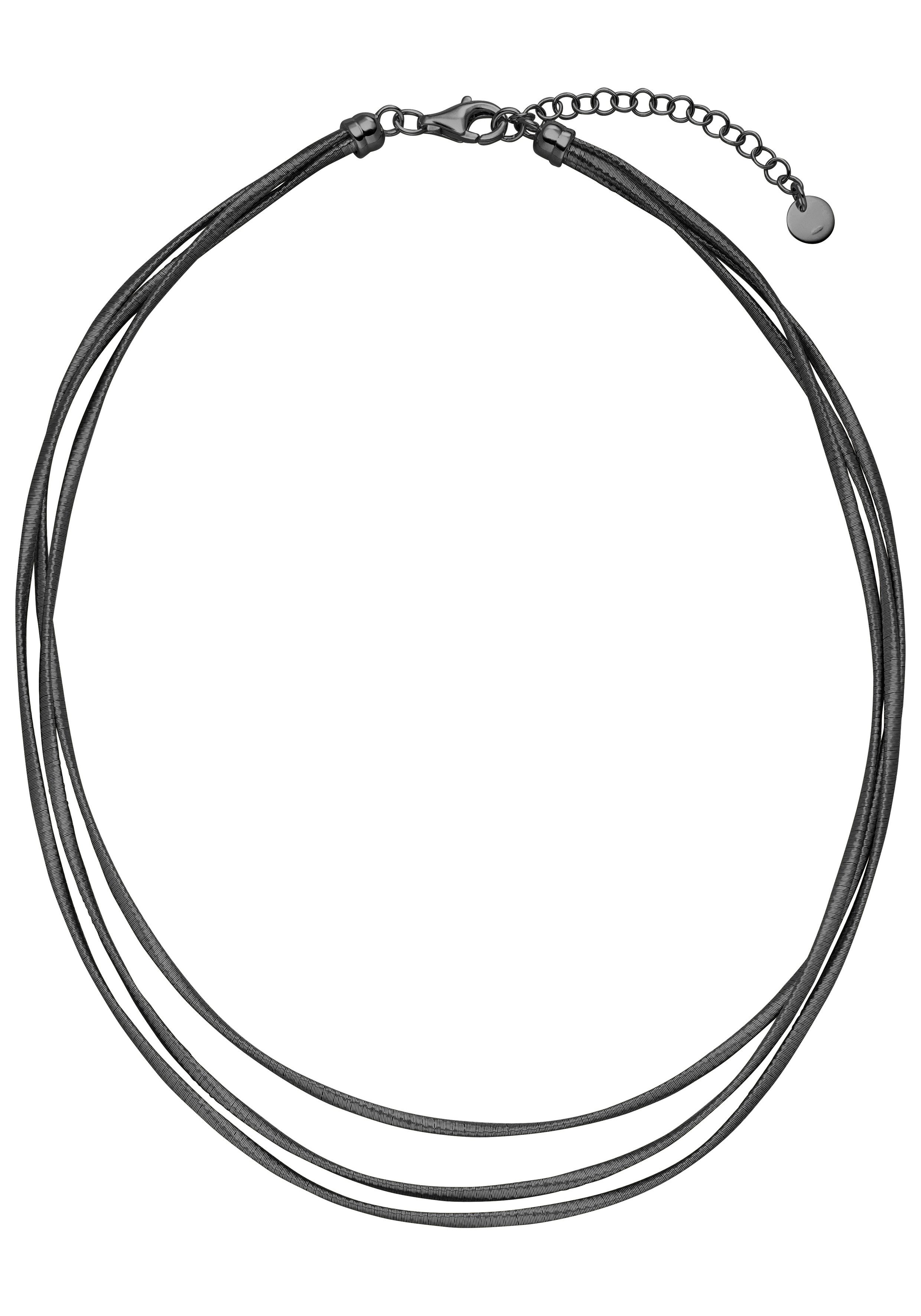 JOBO Kette ohne Anhänger mehrreihig layering, 925 Silber 47 cm