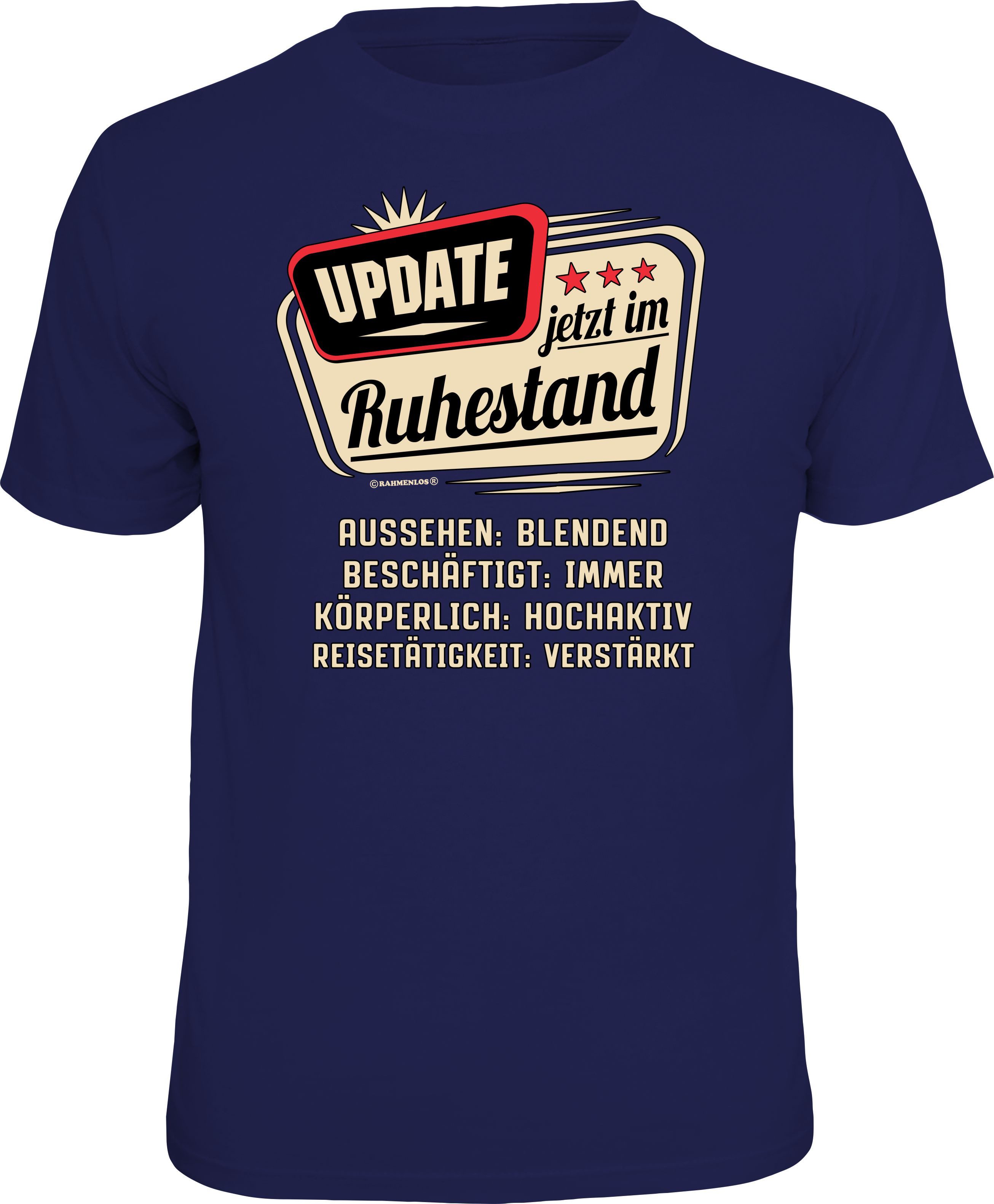 RAHMENLOS® T-Shirt Update - jetzt im Ruhestand