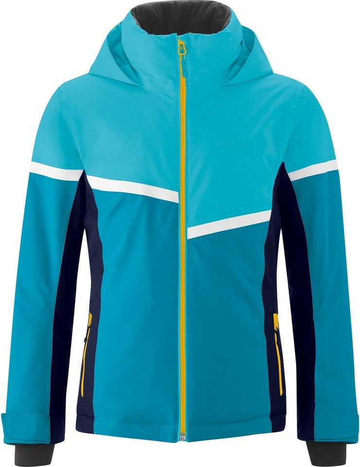 Maier Sports Skijacke Astberg Girls Funktionale Skijacke für Kinder in  auffälligem Colourblock