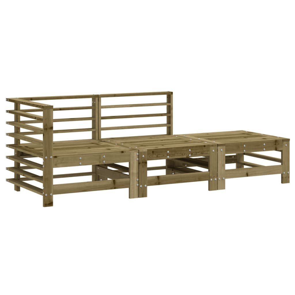 vidaXL Sofaelement 3-tlg. Garten-Lounge-Set Kiefernholz Imprägniert günstig online kaufen