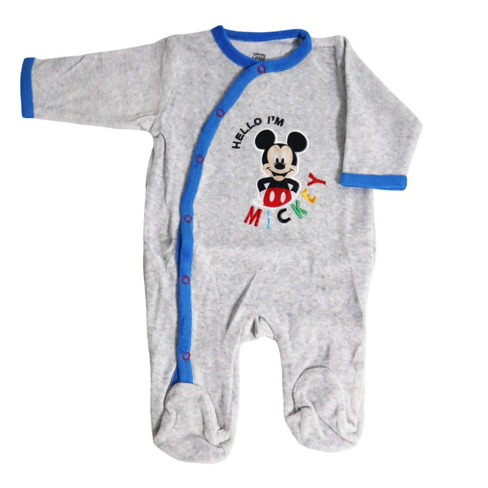 Strampler Disney Mickey Maus Baby Kleinkind Velour Body Strampler Einteiler