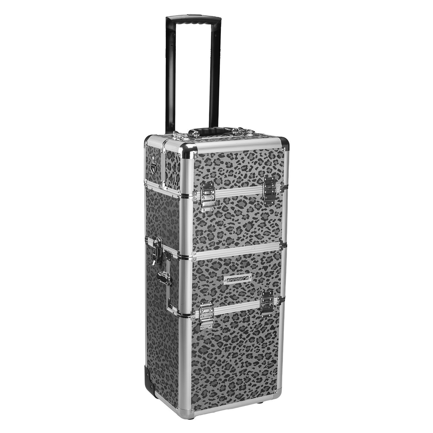 anndora Trolley Beautycase Reisekoffer Rollkoffer, 2 Rollen, variable Fächeraufteilung - abnehmbarer Tragegurt