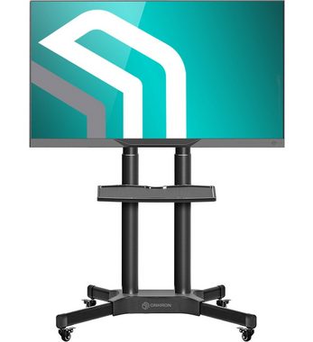 ONKRON designed to support TV-Regal TV Ständer mit Rollen 40-65 Zoll VESA 100x100-600x400 mm bis 45 kg, TV Ständer rollbar - TV Standfuss höhenverstellbar