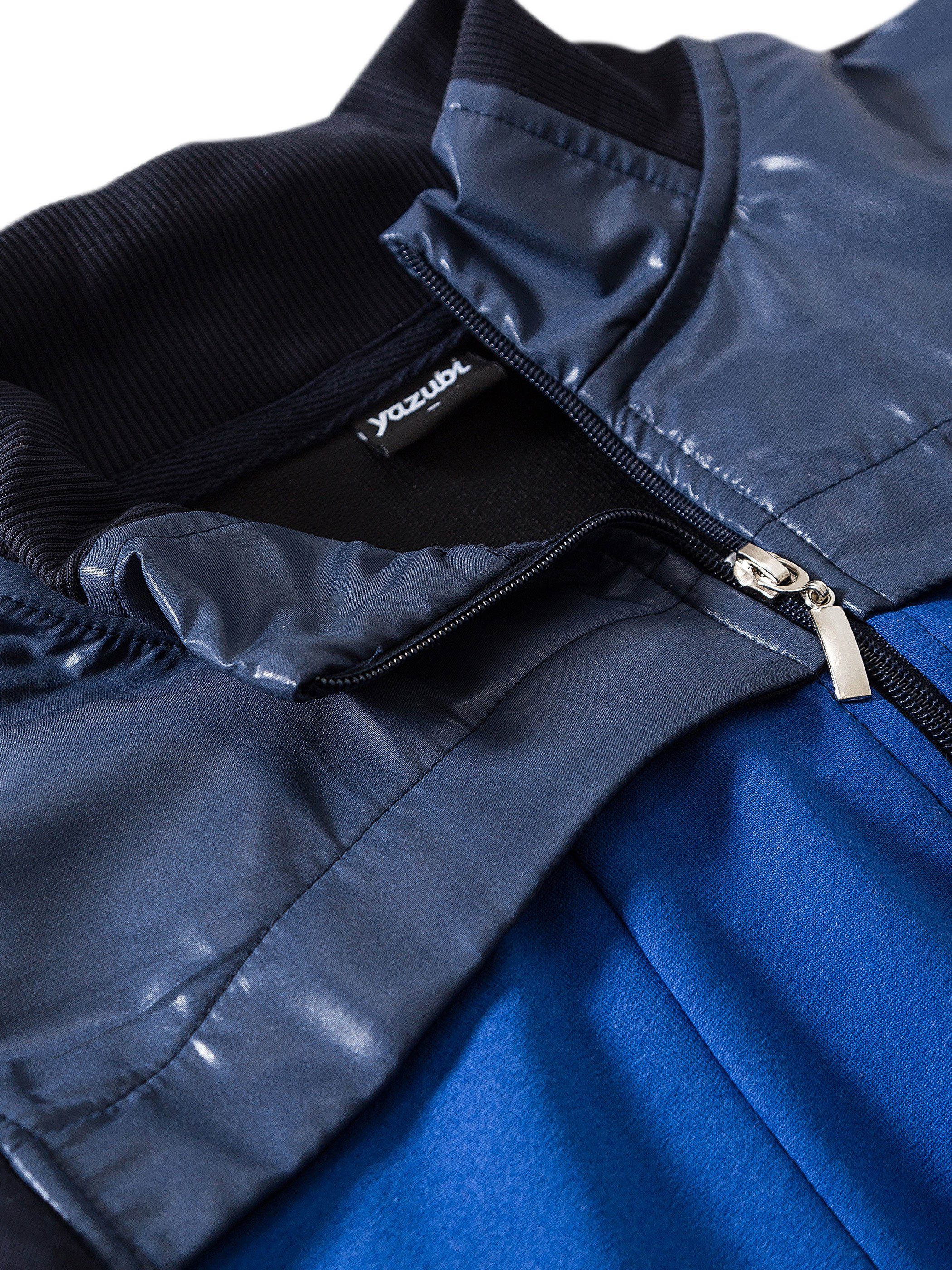 Blau Jacket Sweatjacke Yazubi (navy/blue) Reißverschluss Mit Diego