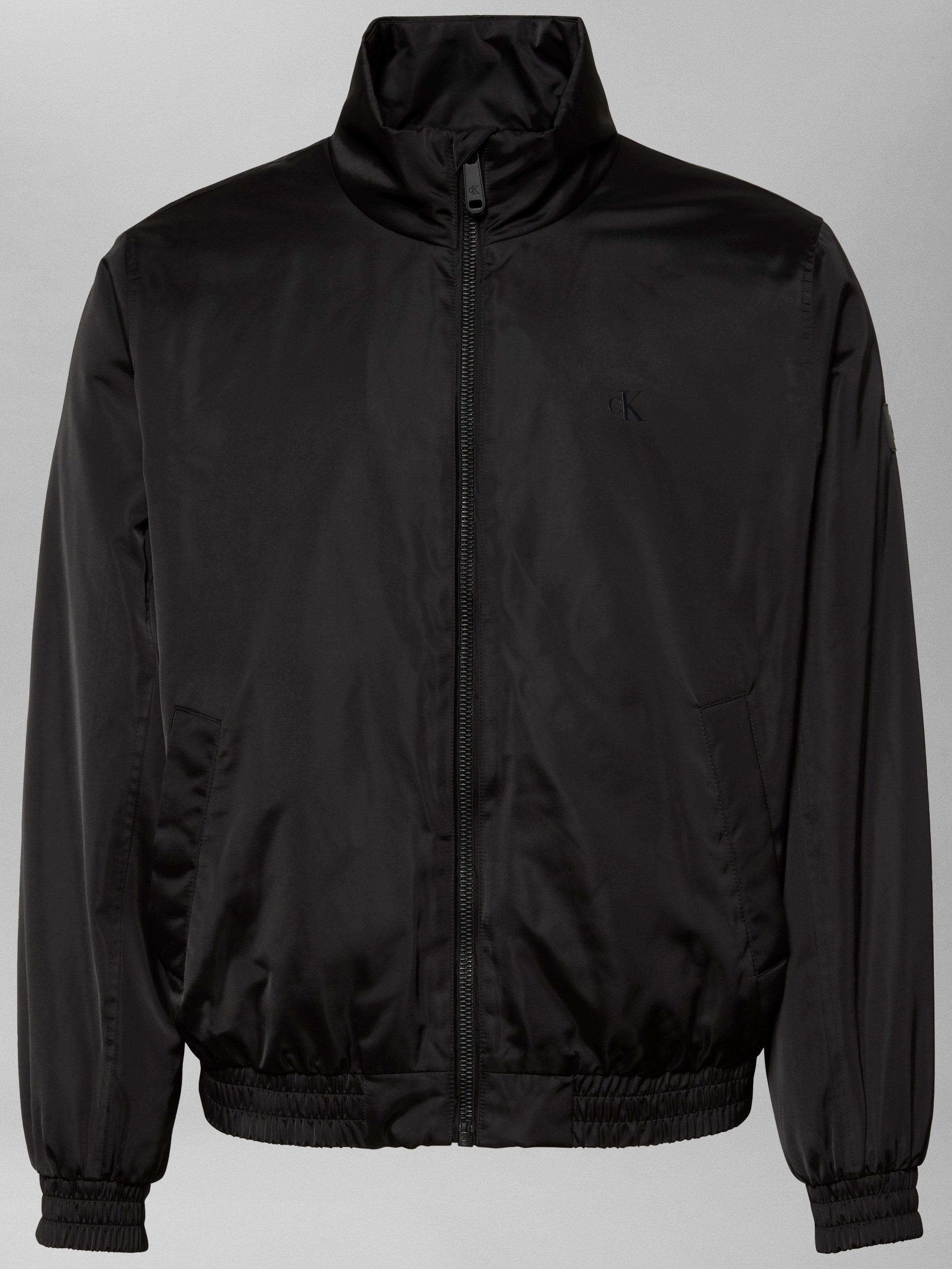 Calvin Klein Jeans Bomberjacke LS PADDED HARRINGTON JACKET Mit Rundhalsausschnitt mit Stehkragen
