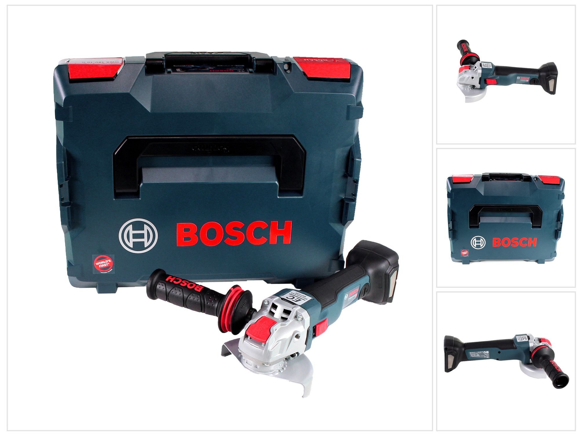 Bosch Professional Akku-Winkelschleifer GWX 18V-10 C Akku Winkelschleifer 18V 125mm brushless X-LOCK (06017B