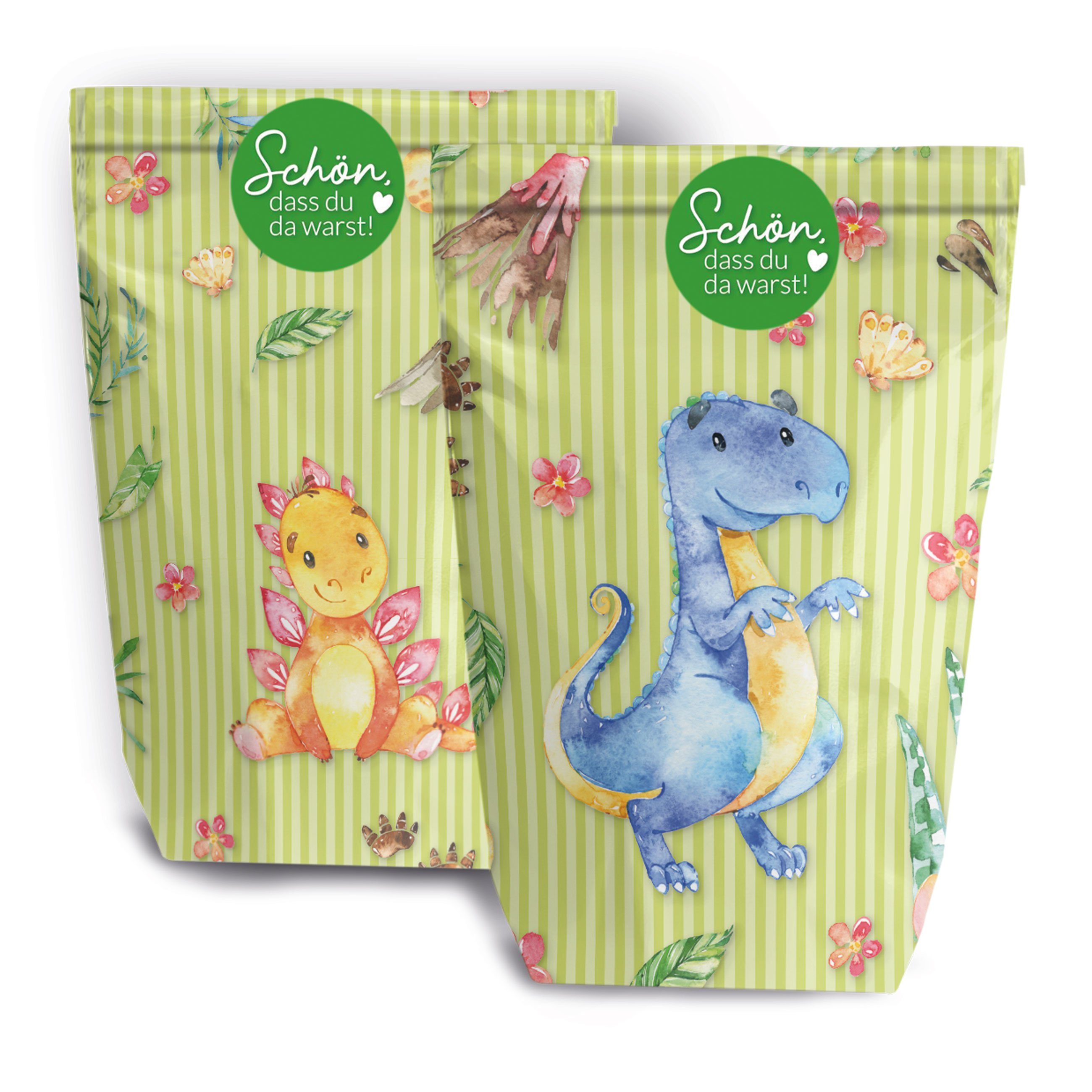 PAPIERDRACHEN Geschenkbox 12 Geschenktüten zum Geburtstag - mit Aufkleber zum Verschließen, in verschiedenen Motiven erhältlich