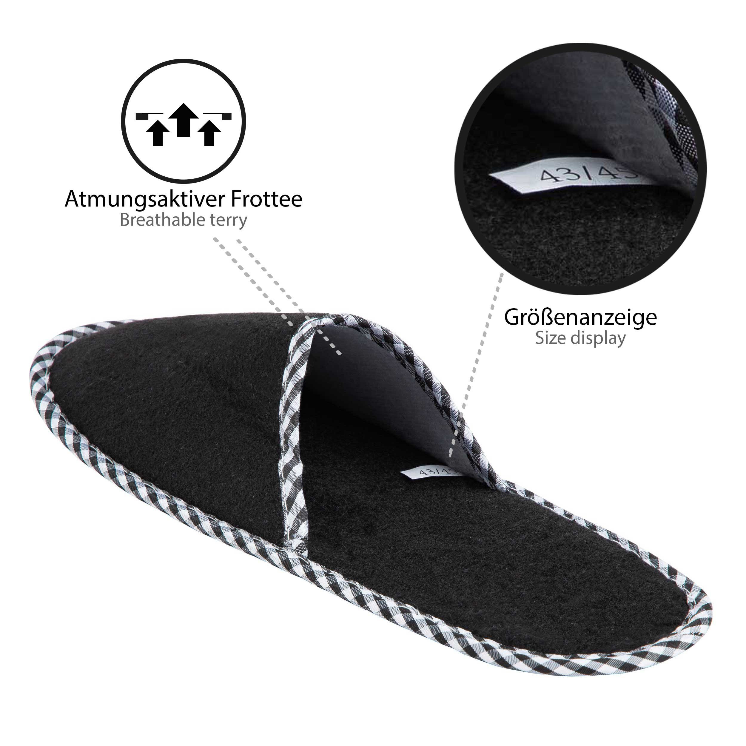 ONVAYA ABS Gästepantoffel Home Sweet Home, 6er Set, Antirutsch, Hausschuhe Pantoffel – Bild 5 von 5