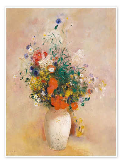 Posterlounge Poster Odilon Redon, Vase mit Blumen, Malerei