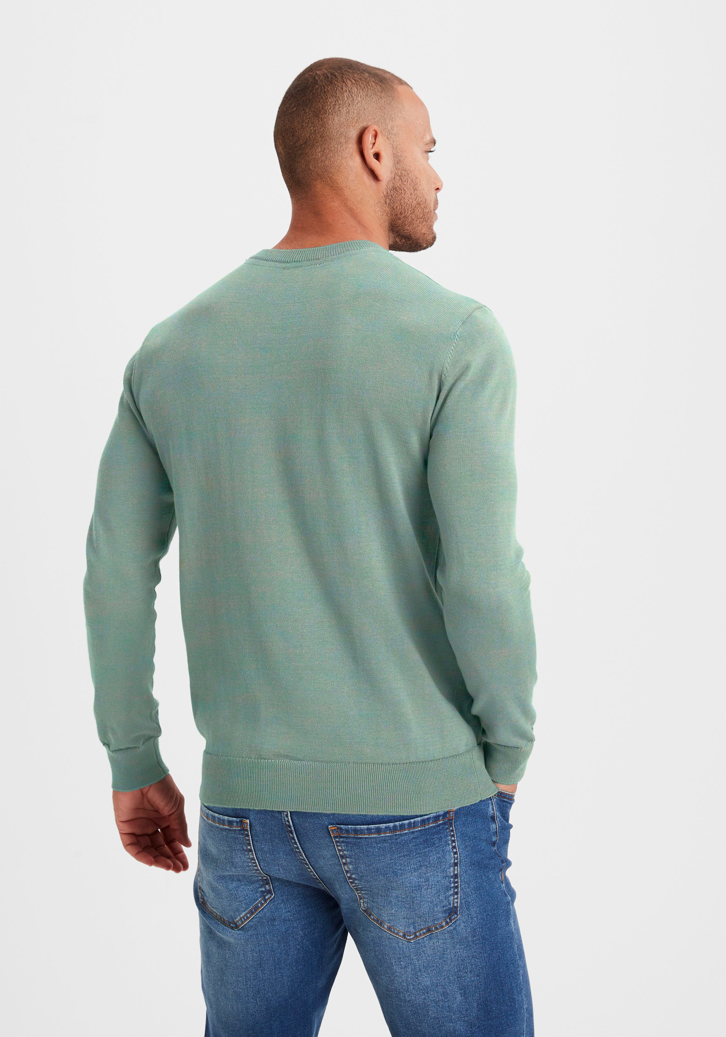 H.I.S Strickpullover Regular Fit, Langarm, Pullover aus Feinstrick, Baumwollmischung