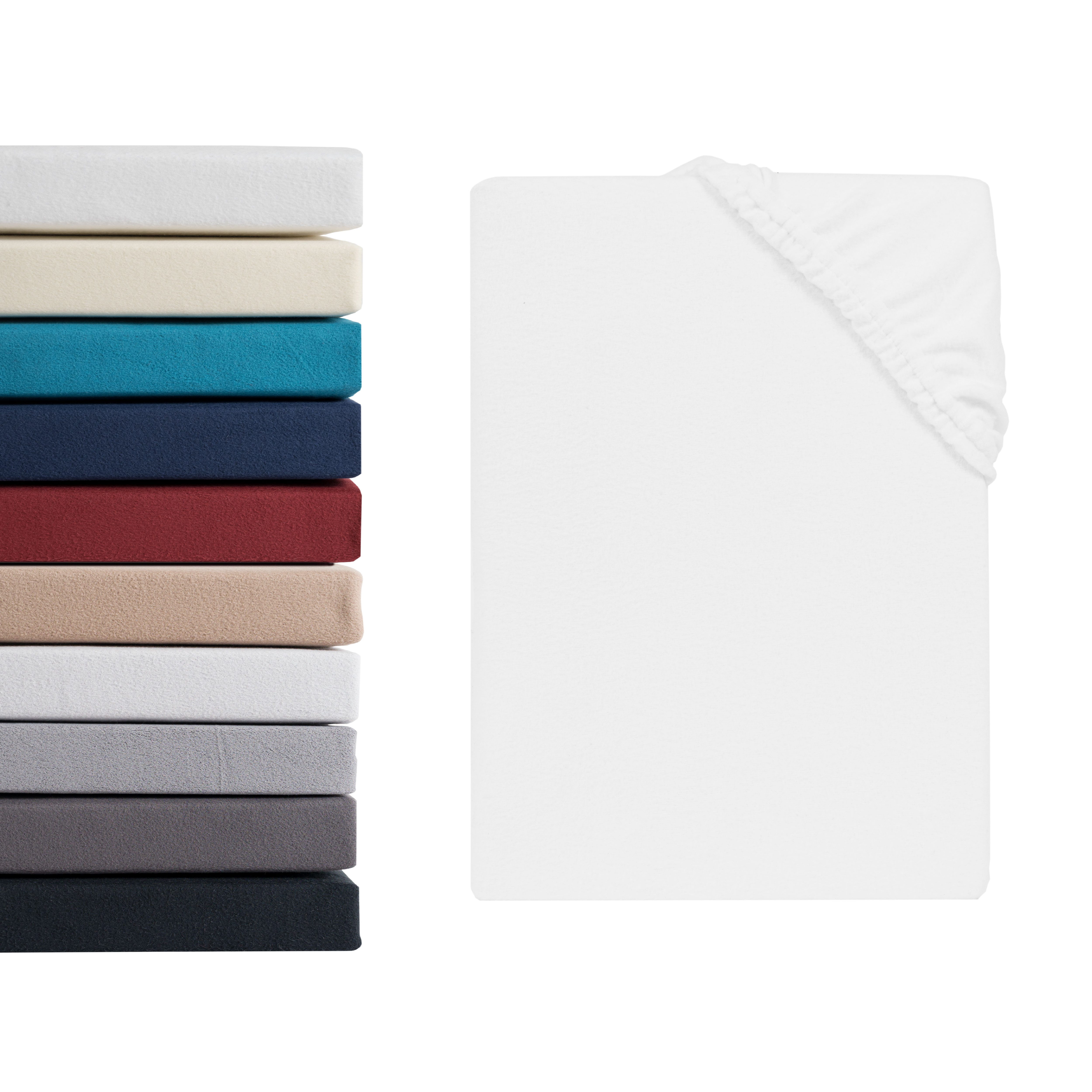 Hometex Premium Textiles Spannbettlaken aus Mikroflausch günstig online kaufen