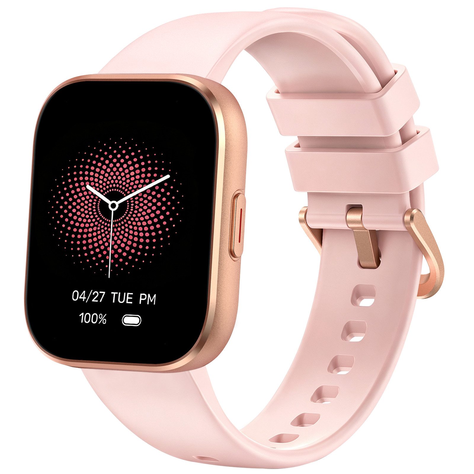 Sytifro Smartwatch Damen Herren, Fitness Tracker Uhr mit Bluetooth-Anrufe Smartwatch (Full Touch Square Fine Sportuhr Damen cm), verfügbar für IOS und Android.