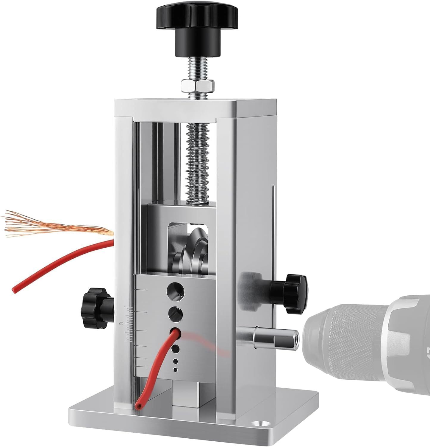 Auledio Abisolierzange Manuelle Abisoliermaschine für 1,5-25 mm Kabel, Kabelschälmaschine, Mehrfach mit Abisoliergeschwindigkeit für Kabelbaumverarbeitung