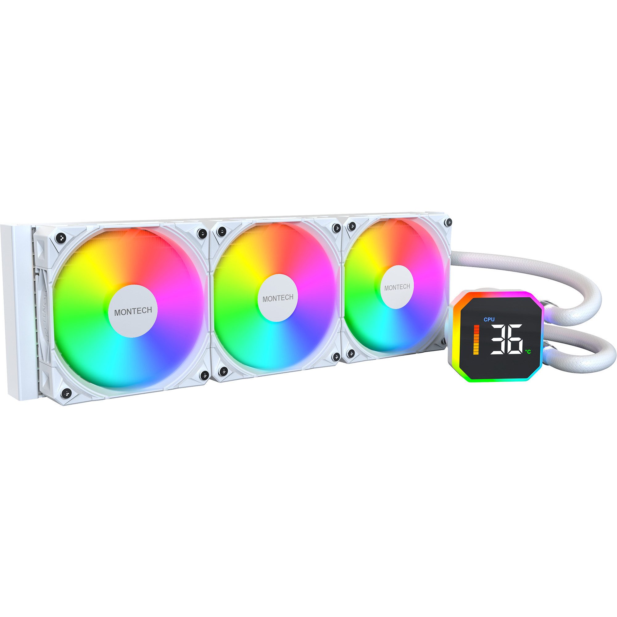 MONTECH CPU Kühler Montech HyperFlow Digital 360, Wasserkühlung, CPU Cooler