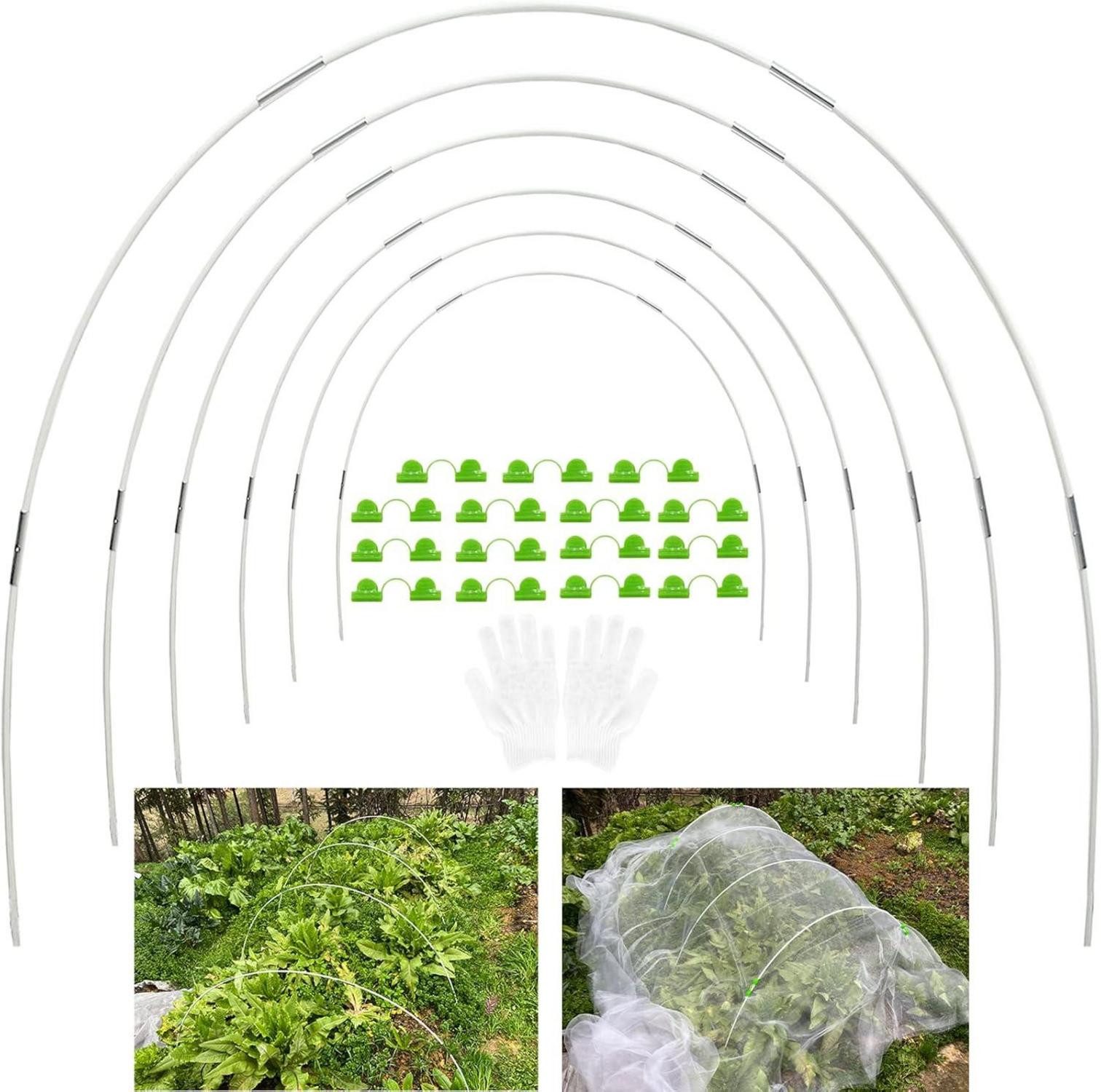 YUNSTK Hochbeet Gewächshausreifen Fiberglas 30Pcs Folientunnel günstig online kaufen