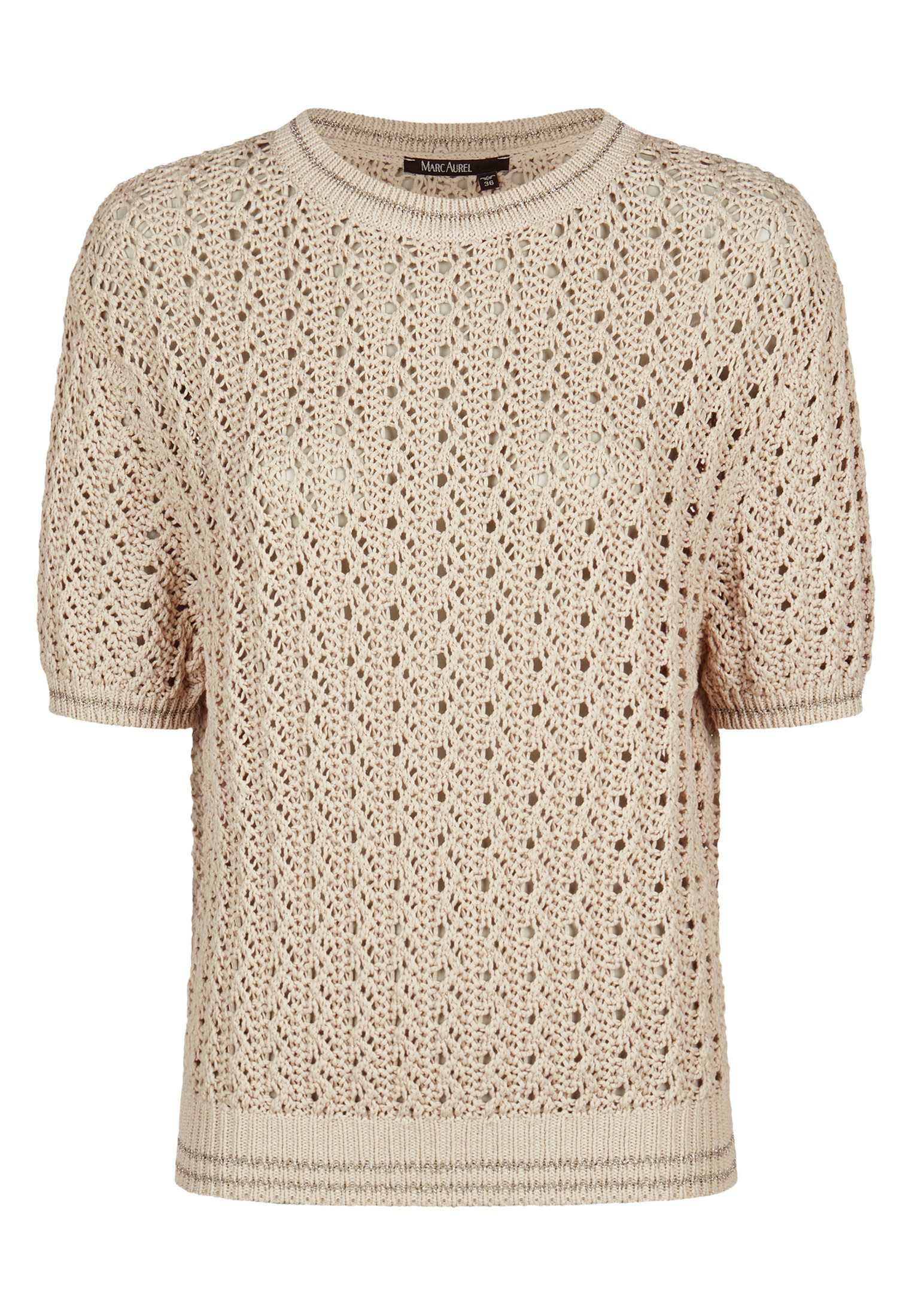 MARC AUREL Strickpullover mit Lurex-Ringeln