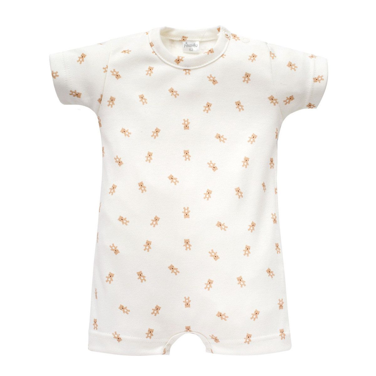 PINOKIO Spieler Teddybär Unisex Kinder Sommerstrampler, Einteiler, Babyanzug, Kurzarm-Strampler, Overall
