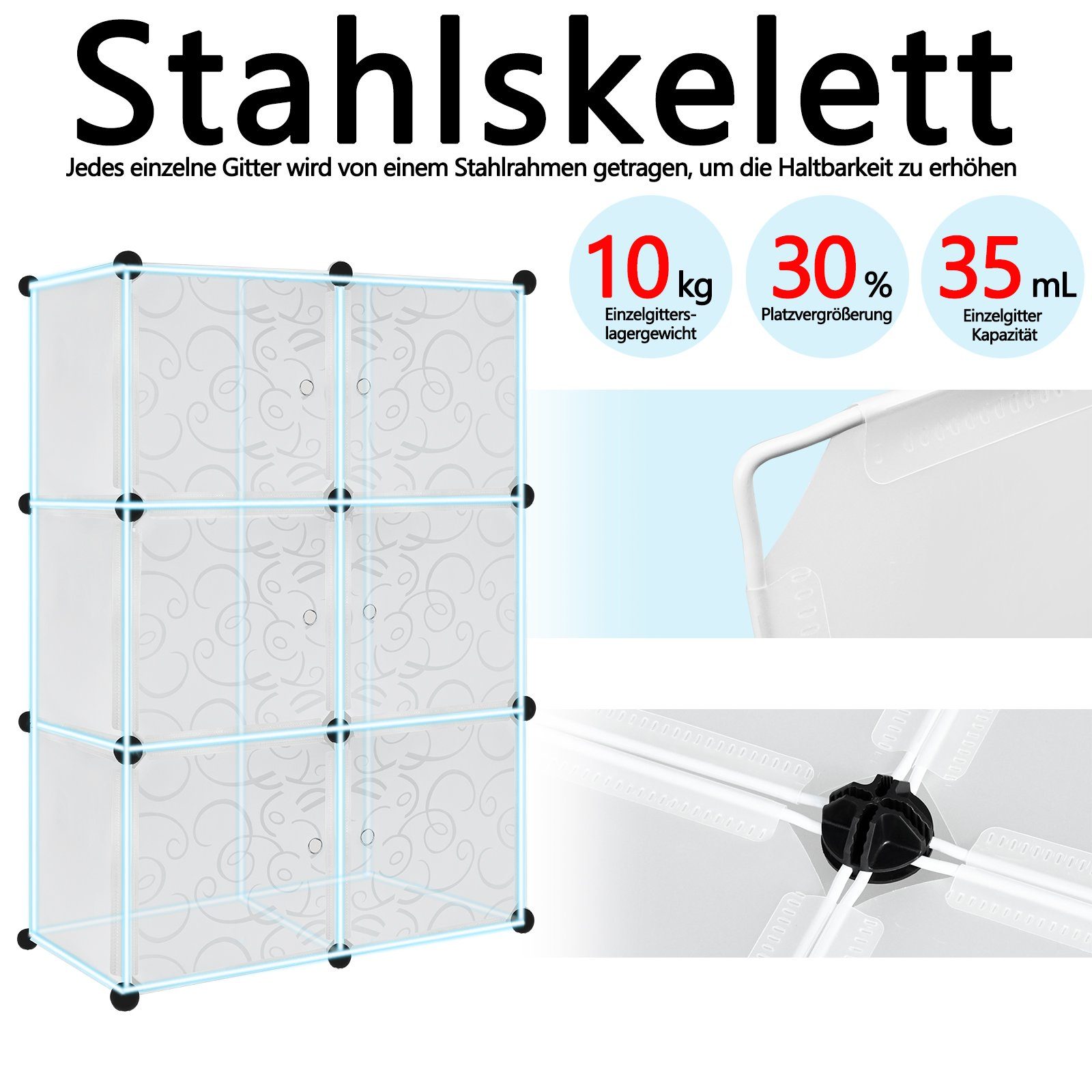 Kombischrank) Kombischrank AUFUN (6-St., DIY modularer Kleiderschrank