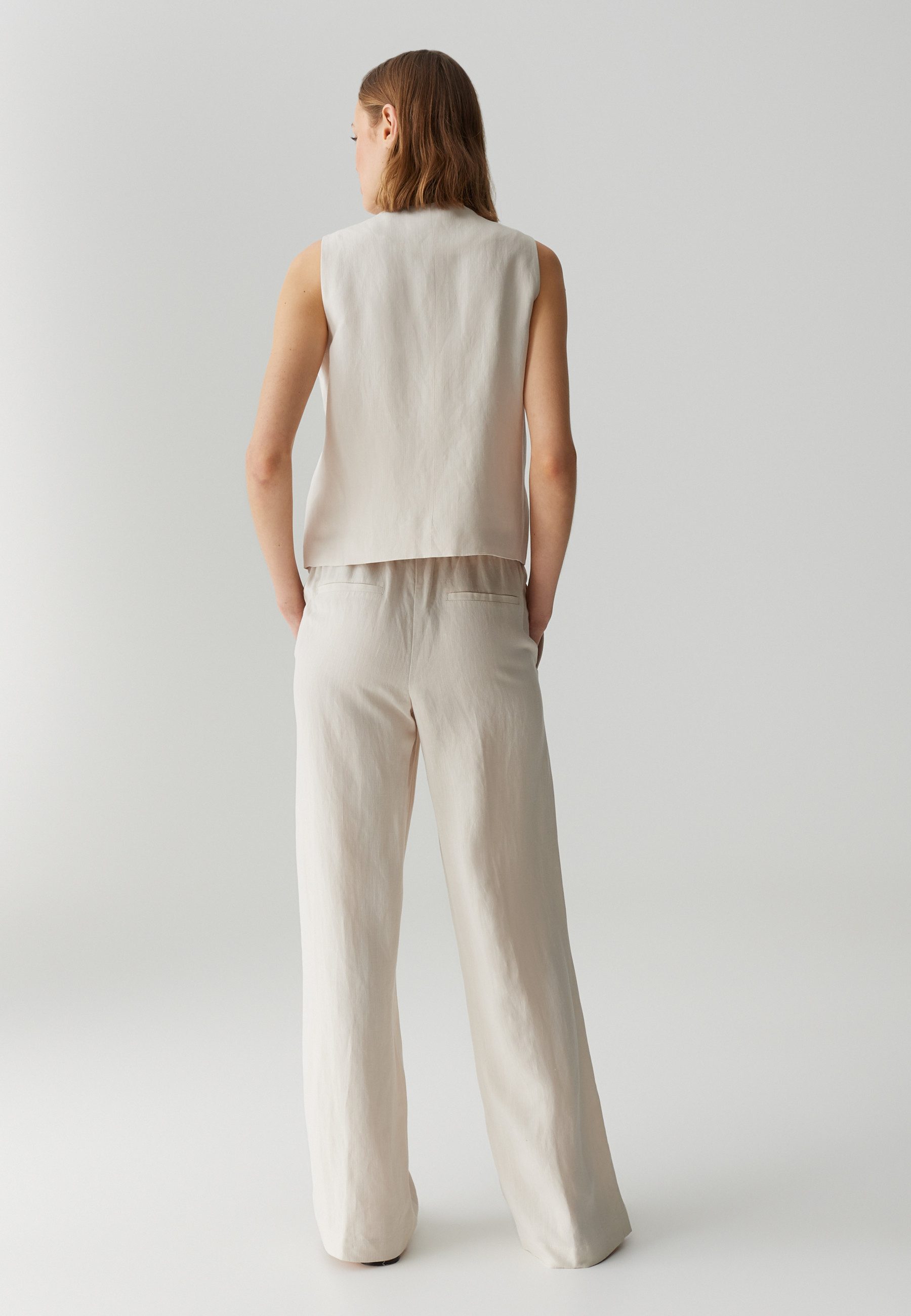 OPUS PANTS Anzugweste WRINA aus nachhaltigem Viskose Leinen Mix günstig online kaufen