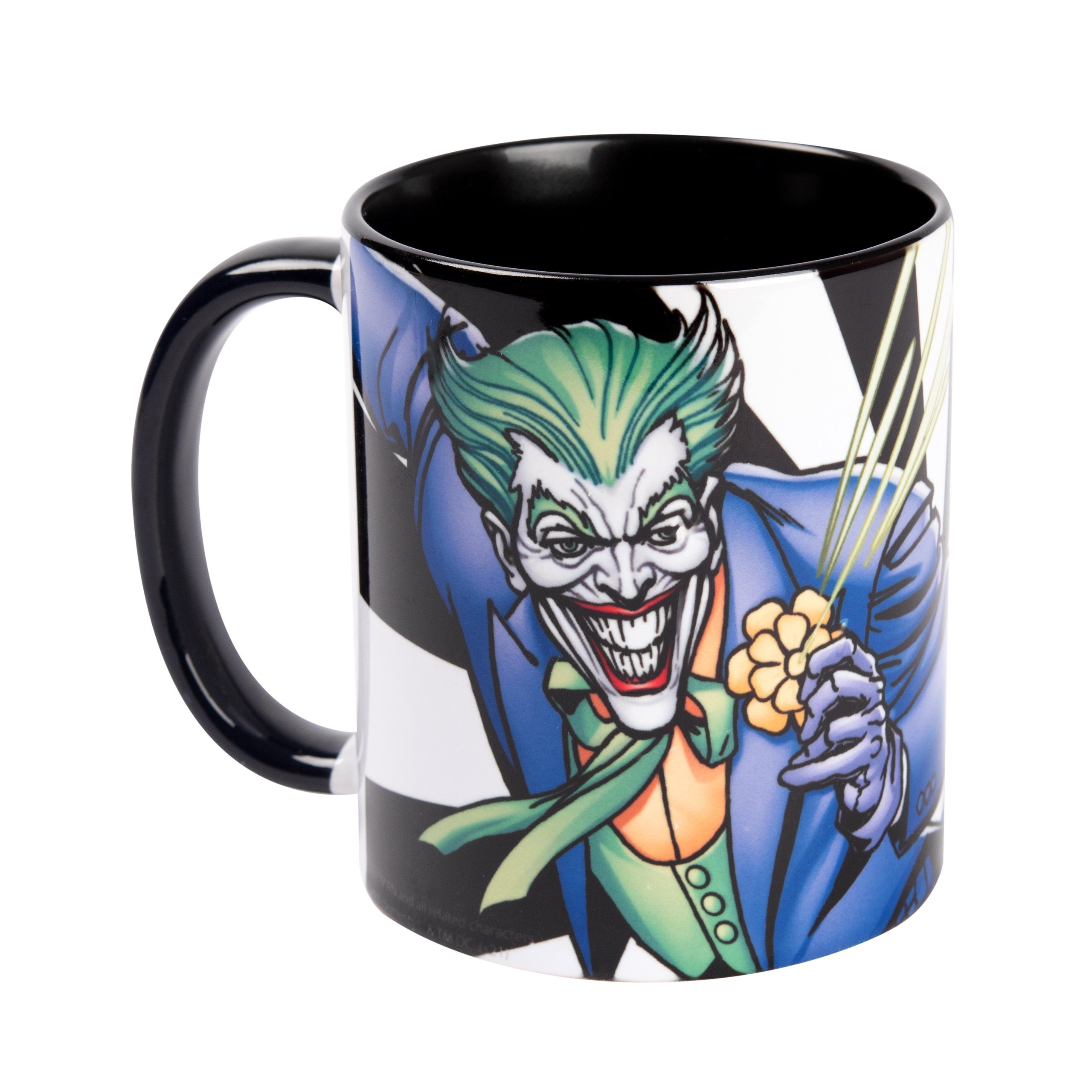 Labels® 320 King Joker Crazy Tasse Tasse - Keramik Schwarz DC of Comics Keramik aus ml, United