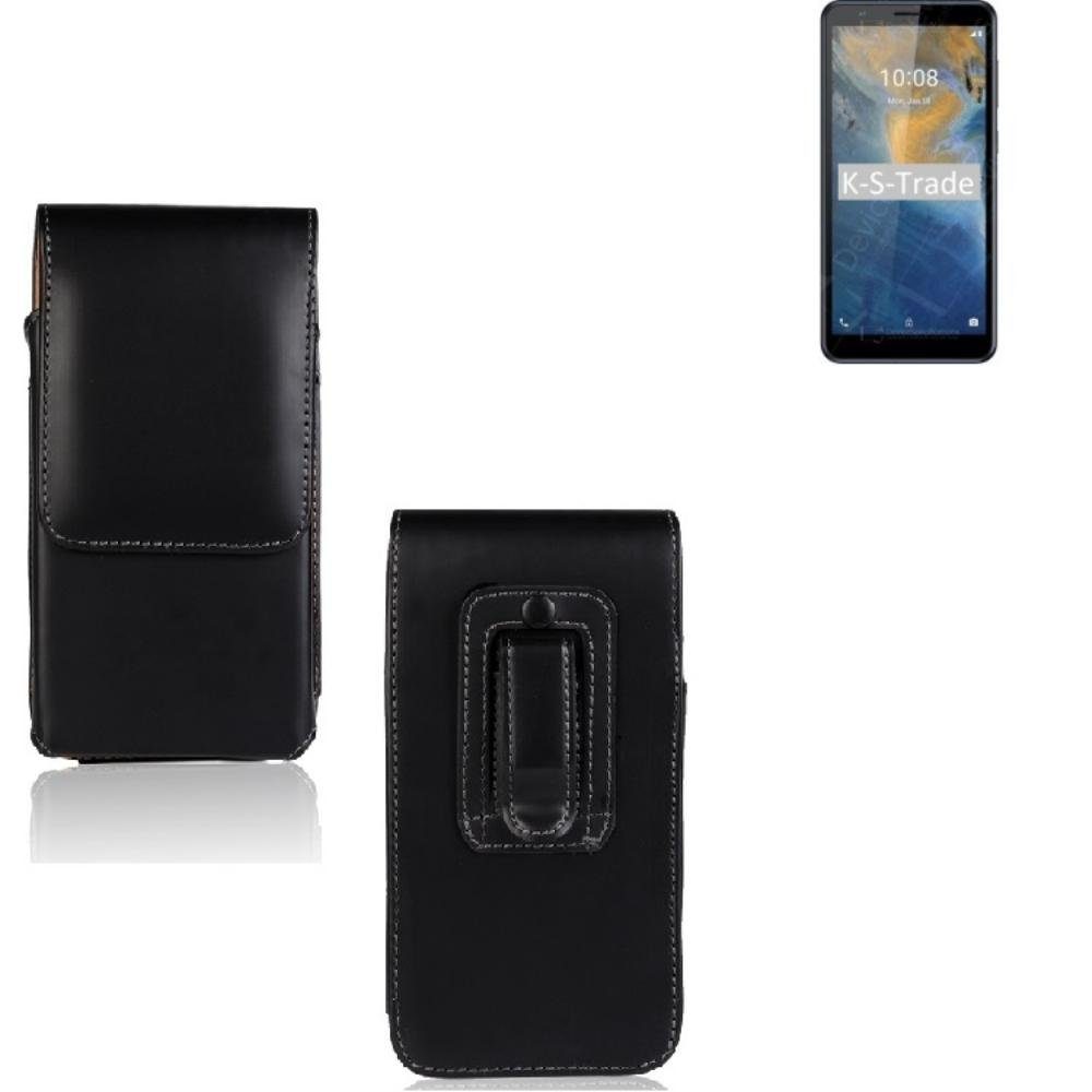 K-S-Trade Handyhülle für ZTE Blade A31, Gürteltasche Schutz Hülle Handy Hülle mit Magnetverschluss