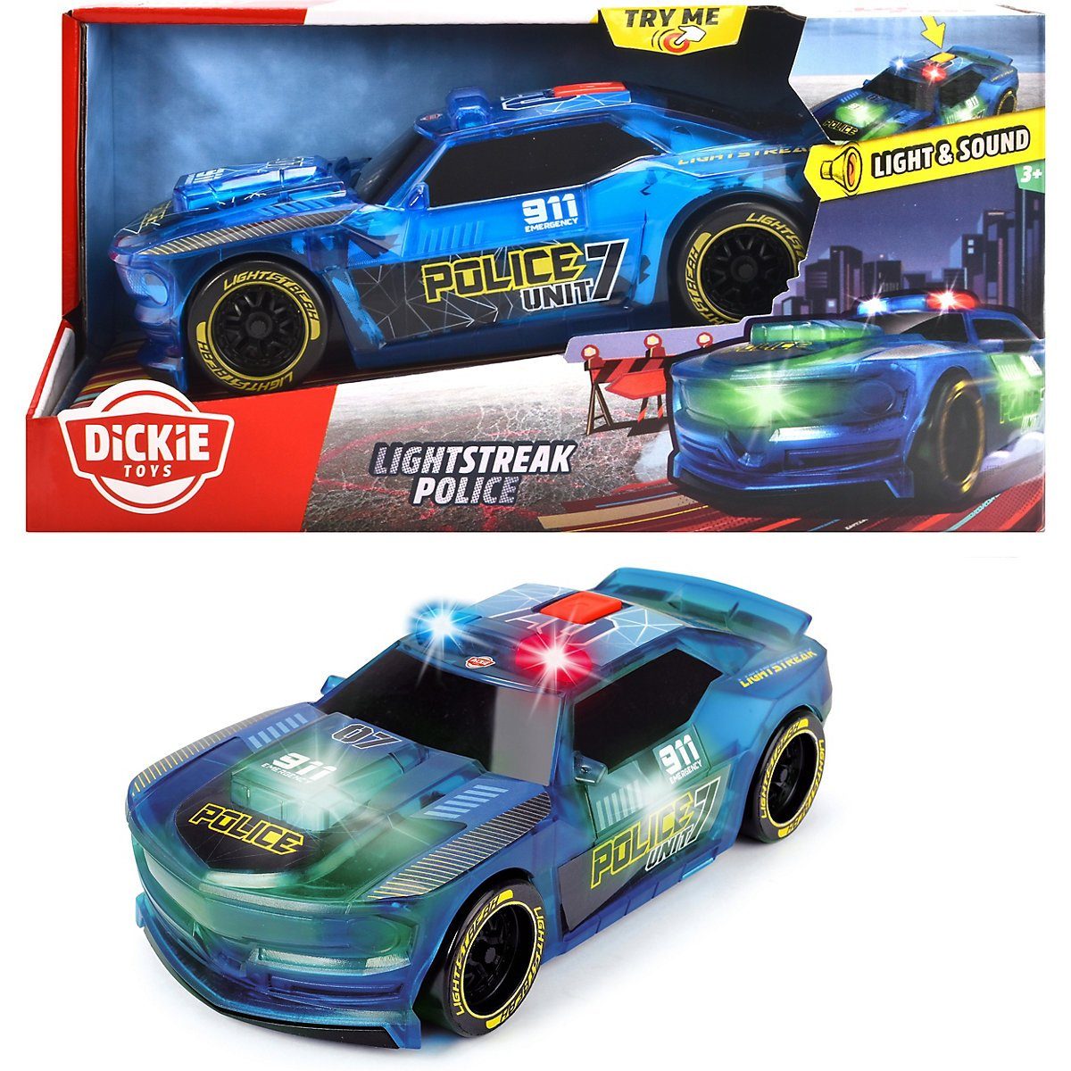 Dickie Toys Spielzeug-Auto Lightstreak Polizeiauto