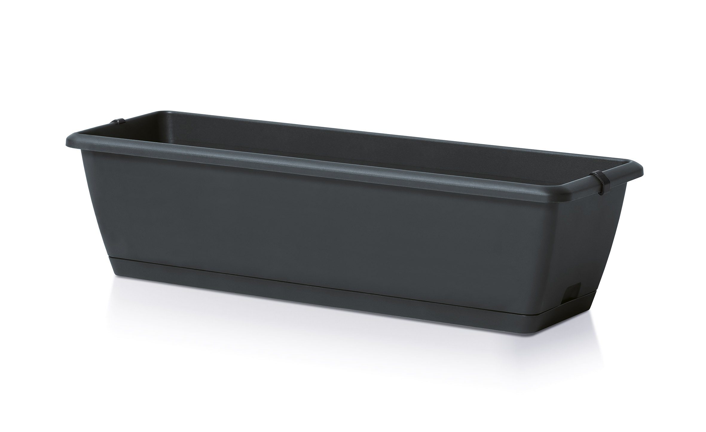 Spetebo Balkonkasten Balkon Blumenkasten mit Halterung 60 cm (Packung