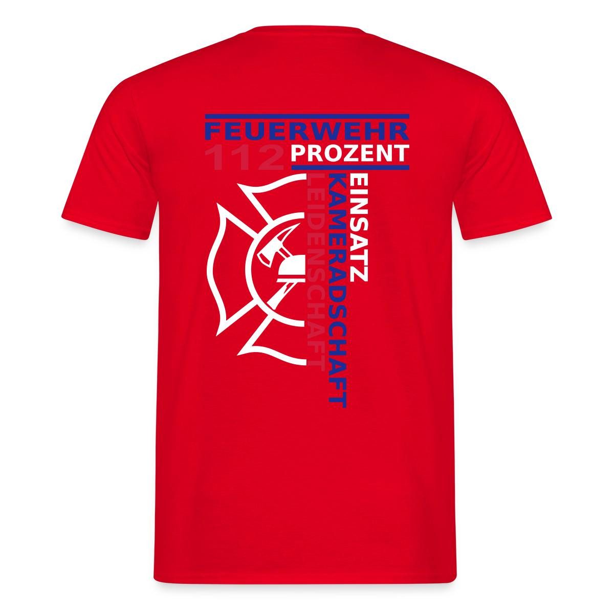 Spreadshirt T-Shirt Feuerwehr 112 Prozent Beruf Männer T-Shirt (1-tlg)