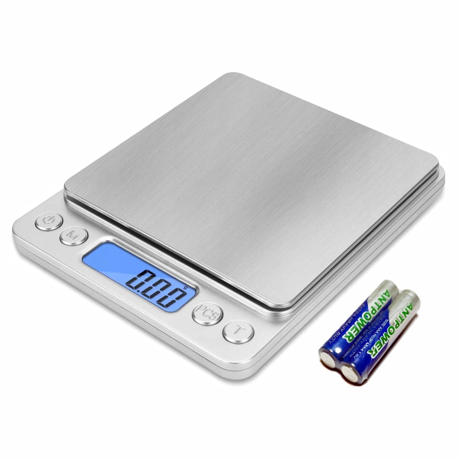 Küchenwaage Digitale Haushalts- Feinwaage Küchenwaage 2 kg 0.1 Gramm Batterien