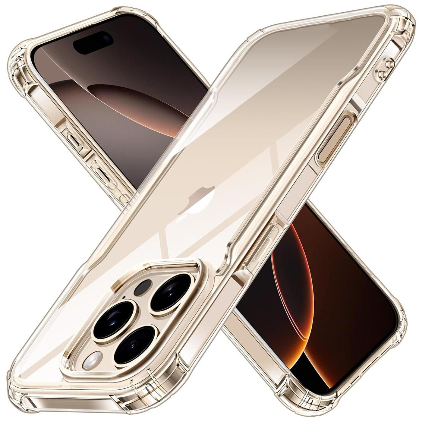 CoolGadget Handyhülle Anti Shock Rugged Case für Apple iPhone 16 Pro Max 6,9 Zoll, Slim Cover Kantenschutz Schutzhülle für iPhone 16 Pro Max Hülle Bumper