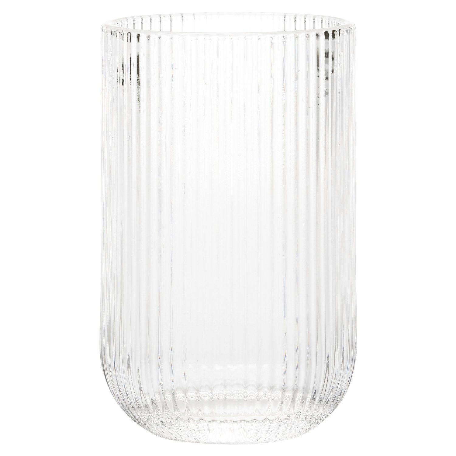 casa NOVA Glas GARBRIELLA, 465 ml Fassungsvermögen, Transparent, Glas, mit Rillenschliff