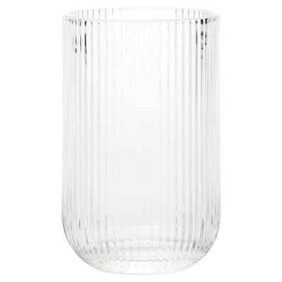 casa NOVA Glas GARBRIELLA, 465 ml Fassungsvermögen, Transparent, Glas, mit Rillenschliff