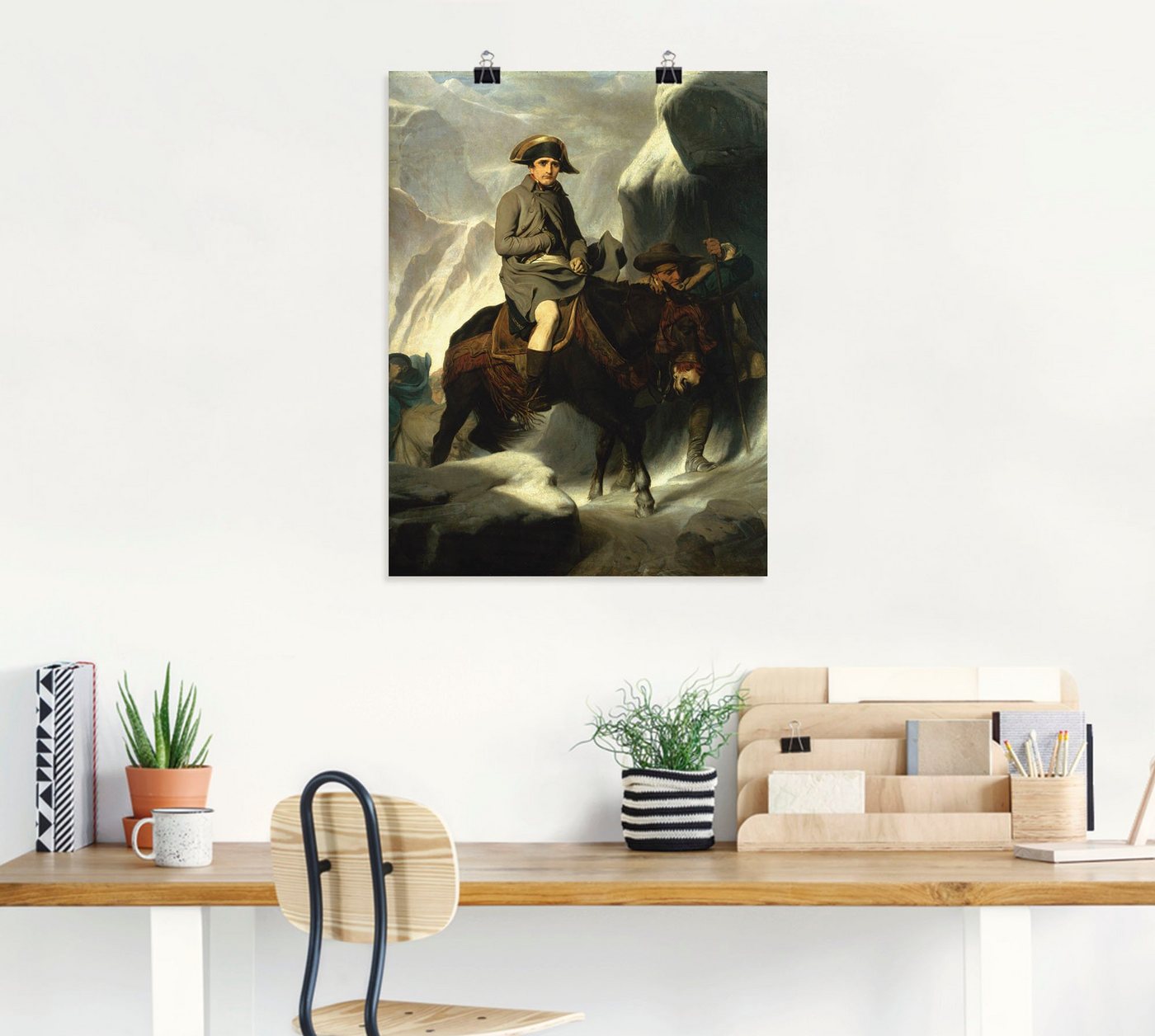 Artland Wandbild »Napoleon beim Überqueren der Alpen. 1848«, Menschen (1 Stück), in vielen Größen & Produktarten -Leinwandbild, Poster, Wandaufkleber / Wandtattoo auch für Badezimmer geeignet-HomeTrends