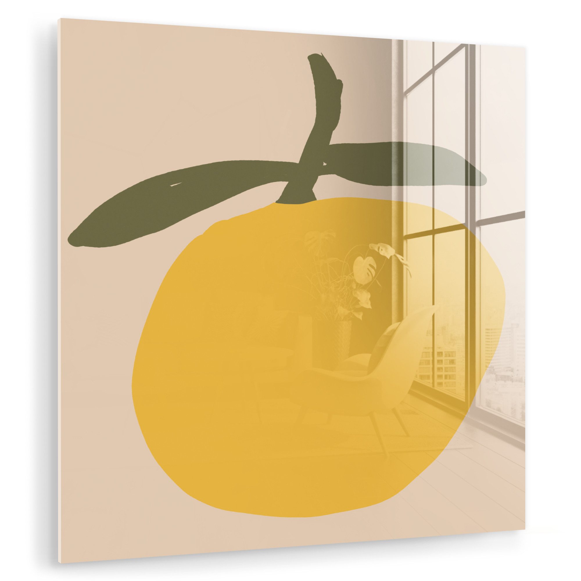 MuchoWow Acrylglasbild Obst - Abstrakte Kunst günstig online kaufen