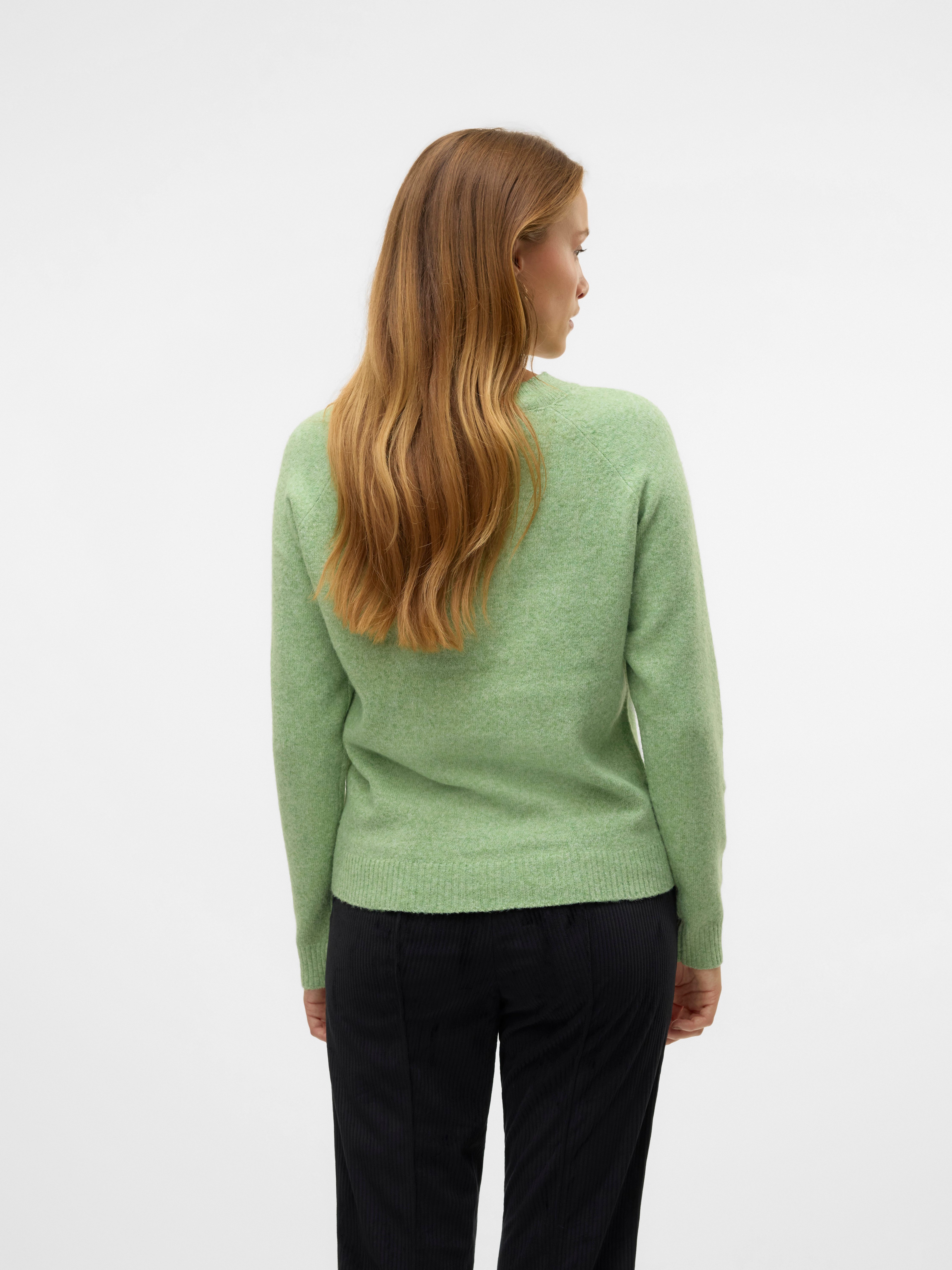 Vero Moda Rundhalspullover VMDOFFY LS O-NECK BLOUSE GA NOOS Materialmix, re günstig online kaufen
