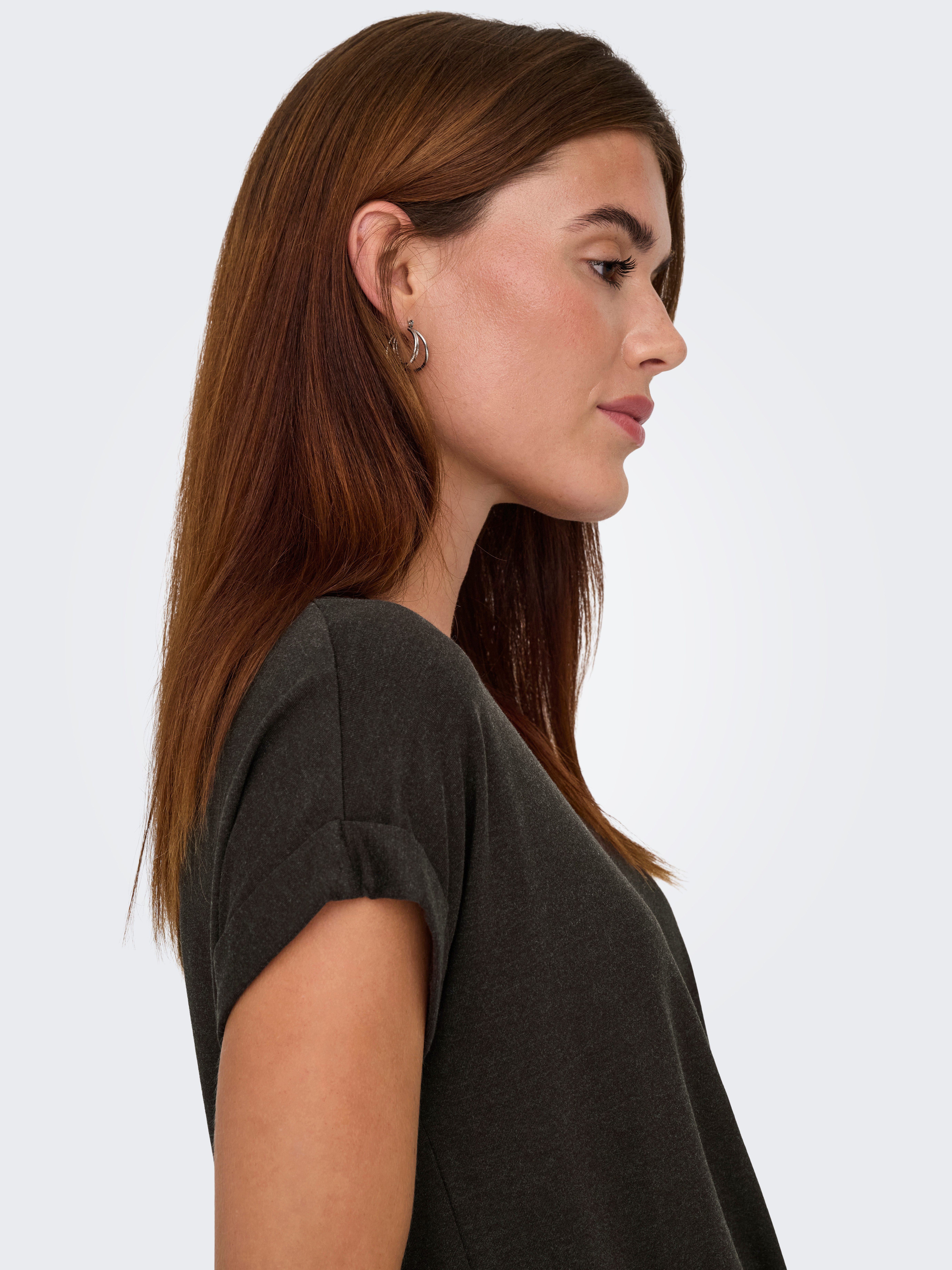 ONLY T-Shirt ONLMOSTER – Kurzarmshirt mit Aufschlag und klassischem Look Viskosemischung, regular fit