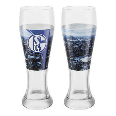 FC Schalke 04 Bierglas Weizenbierglas 2er-Set, Glas