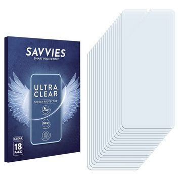 Savvies Schutzfolie für Oukitel C35, Displayschutzfolie, 18 Stück, Folie klar