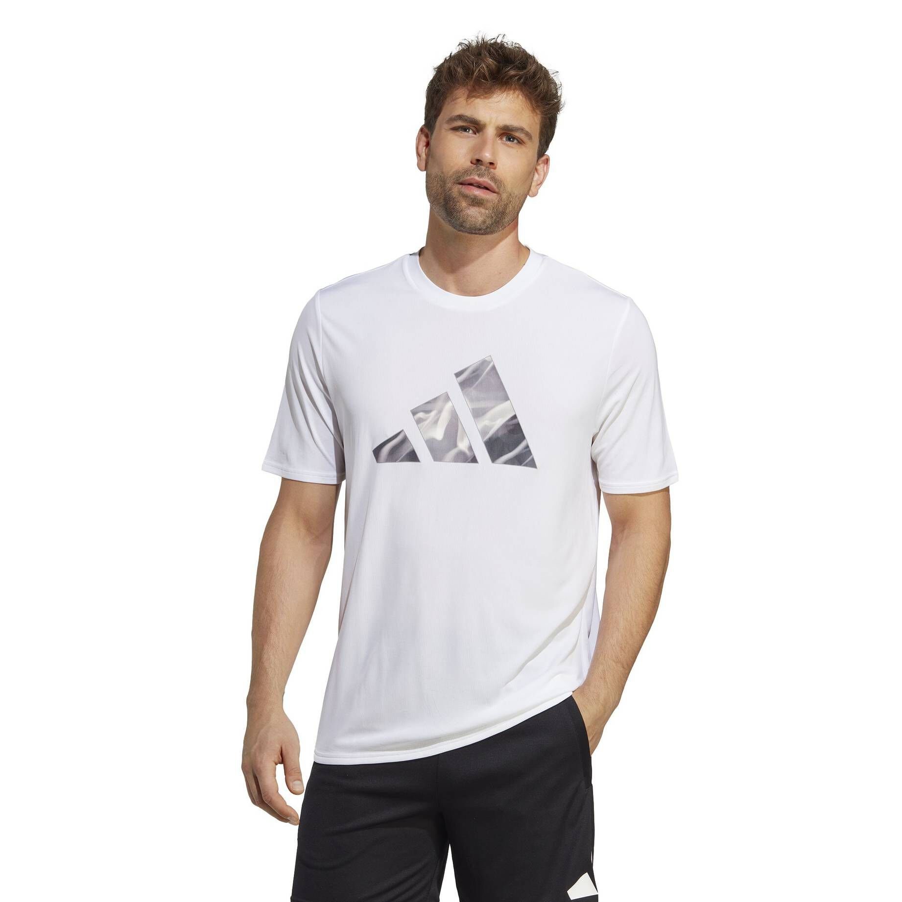 D4M adidas (1-tlg) weiß TEE Trainingsshirt Trainingshirt GF adidas Performance (100) Sportswear HIIT Herren